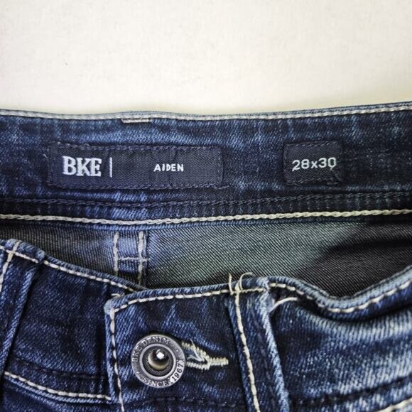 Buckle BKE Mens Aiden Boot Stretch Jeans Highclere Dark Wash Phone Pocket 28x29 - Picture 9 of 16